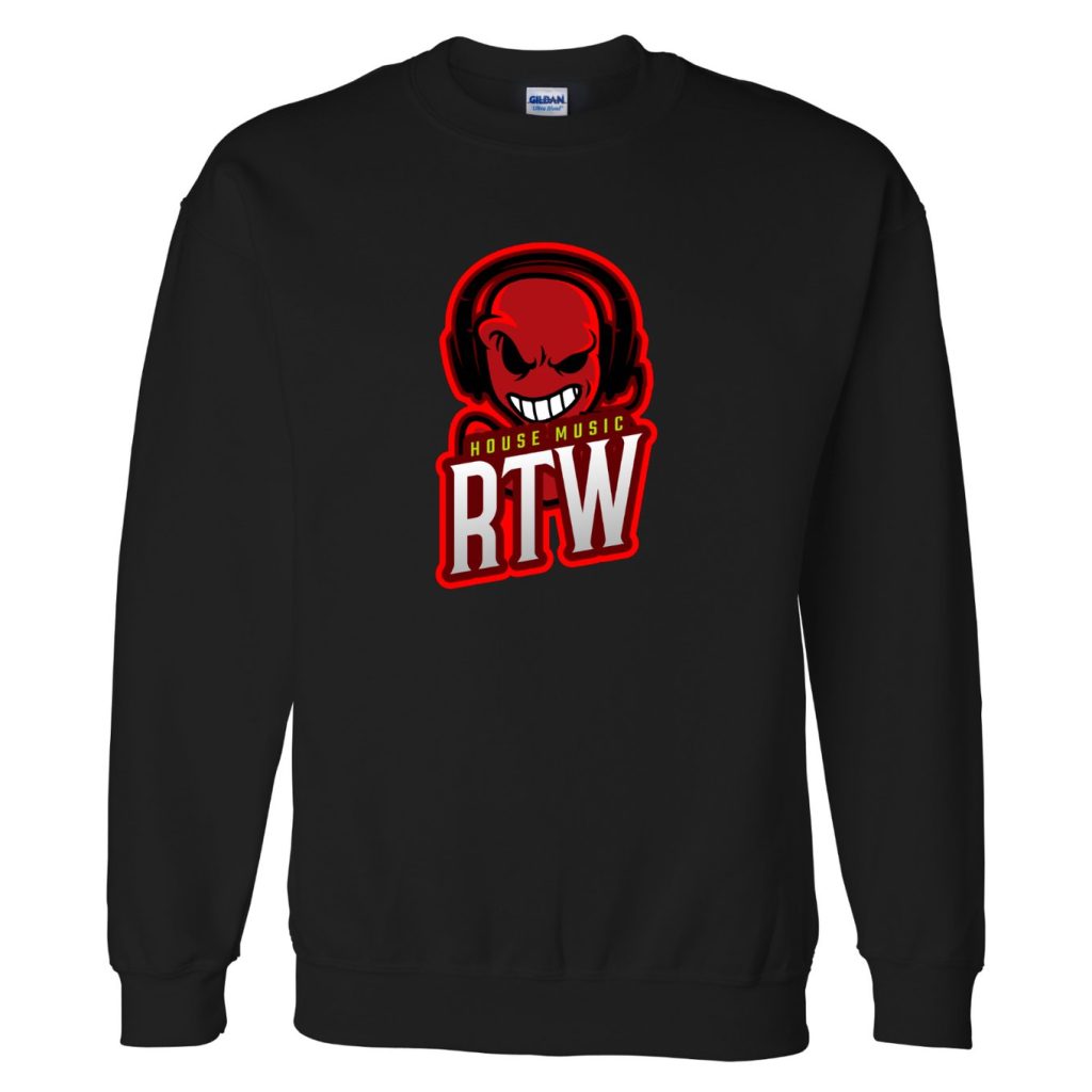 RTW House Music (Red Smiling Skull with Headphones) - Sweatshirt
