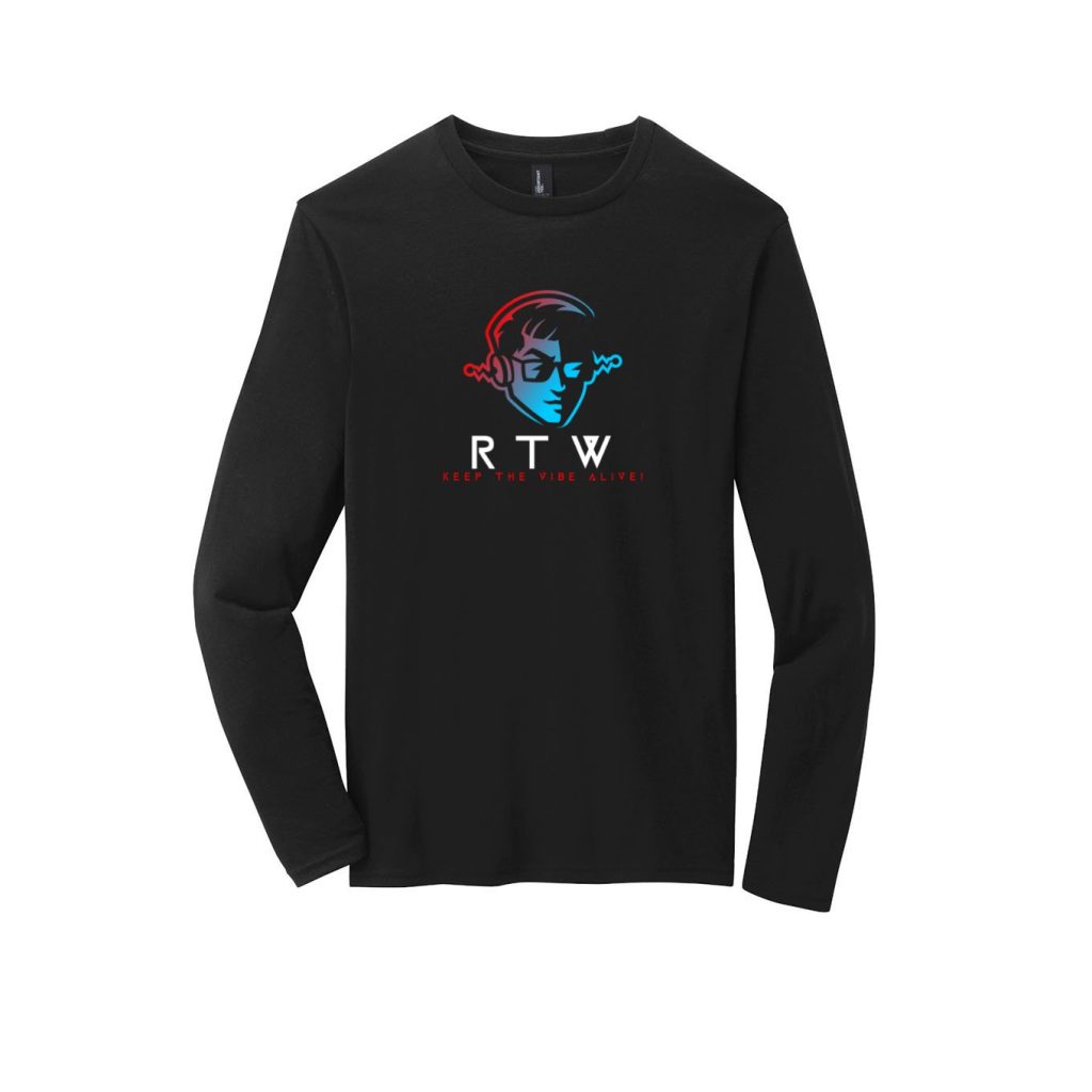 RTW with Blue Faced Logo and catchphrase - Long Sleeve T-Shirt