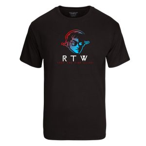 RTW with Blue Faced Logo and catchphrase - T-Shirt